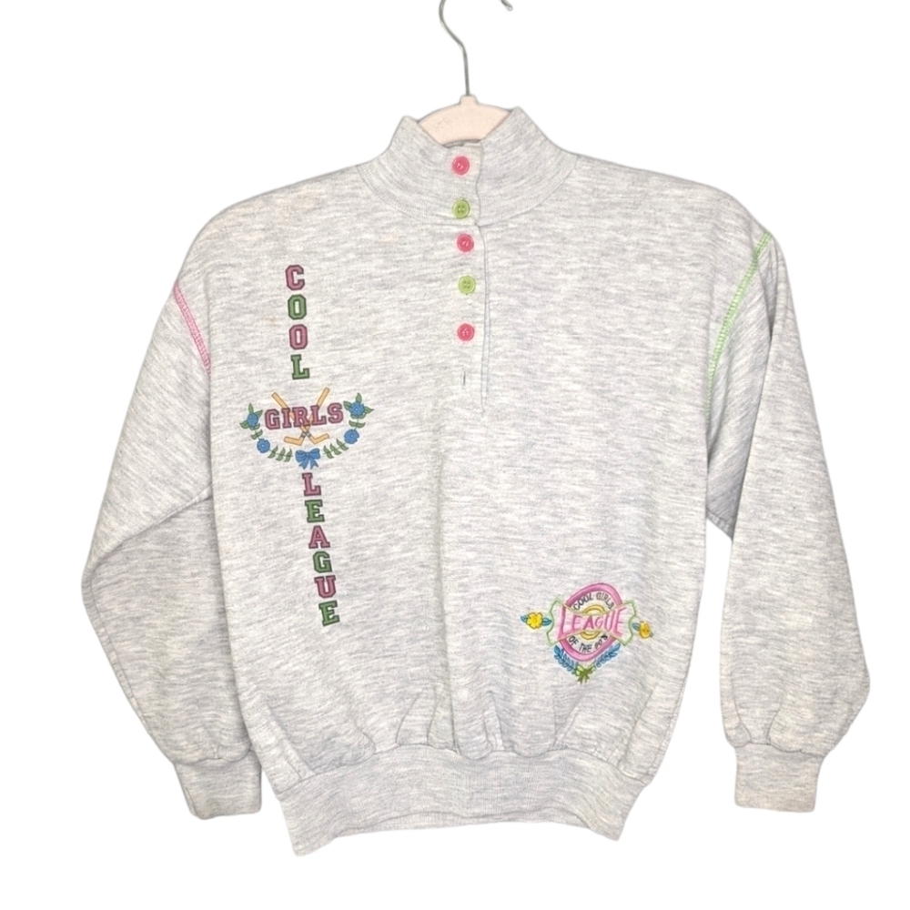 Vintage Color Code cool girls league of the 1990s long sleeve shirt size 14